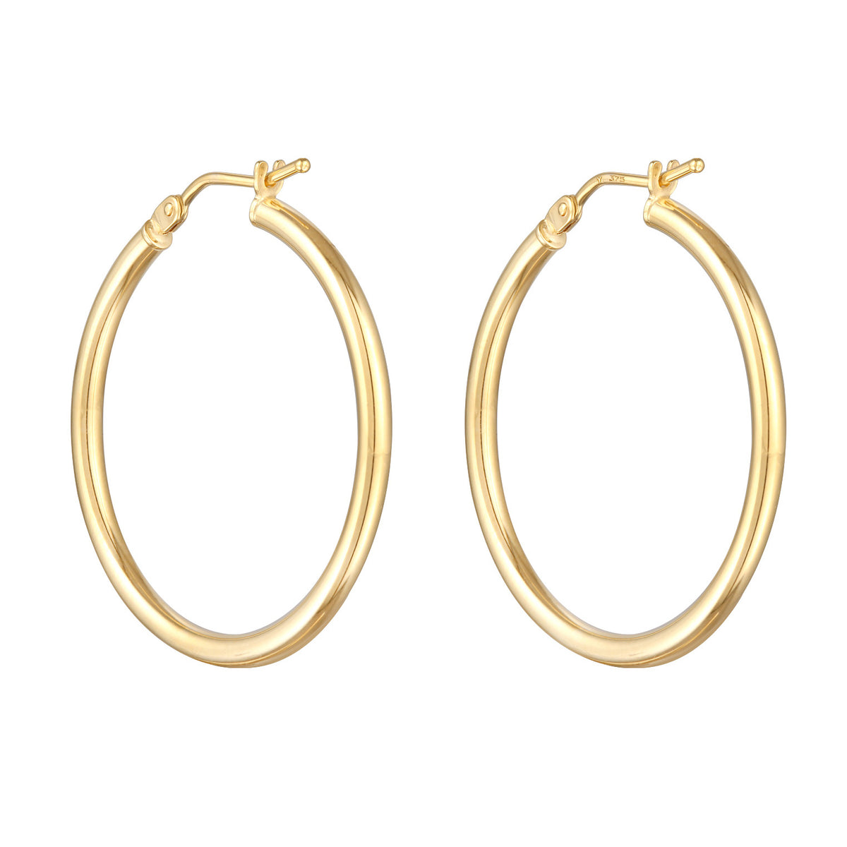 Gold - Elli PREMIUM | Creolen Twisted Filigran | 375er Gelbgold