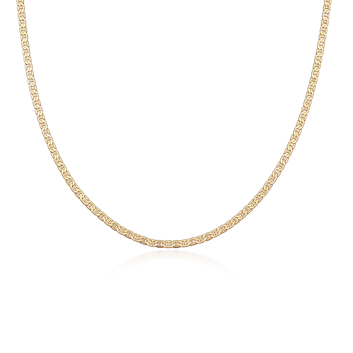 Gold - Elli PREMIUM | Panzer-Halskette Basic | 925er Sterling Silber Vergoldet