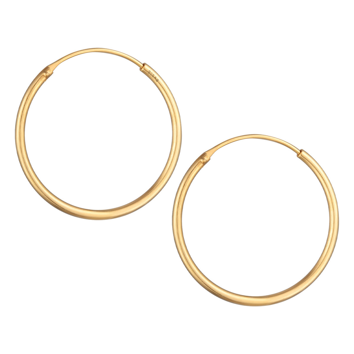 Silber - Elli | Creolen Klassisch Basic | 925er Sterling Silber