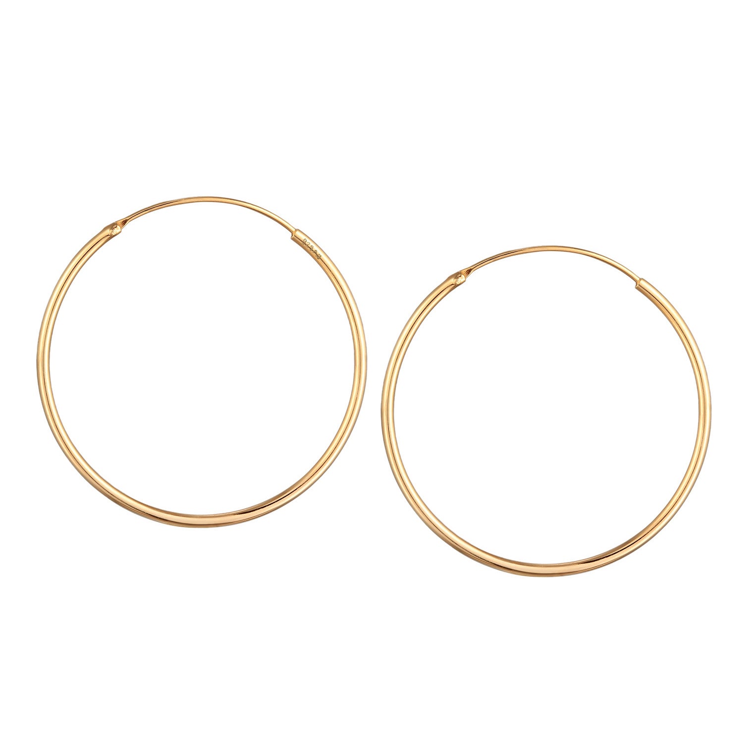 Gold - Elli | Creolen Filigran Basic | 925er Sterling Silber Vergoldet