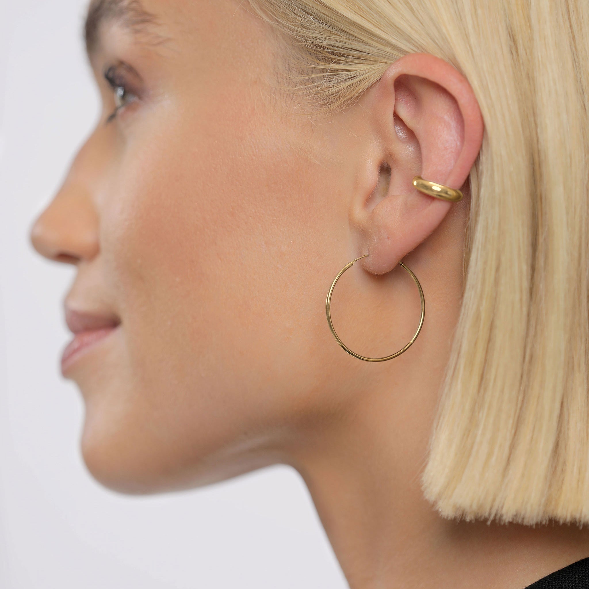 Gold - Elli | Creolen Filigran Basic | 925er Sterling Silber Vergoldet