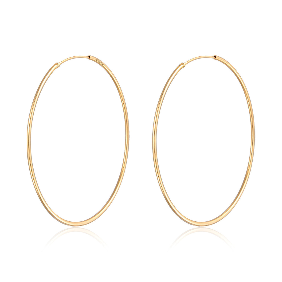 Gold - Elli | Creolen Filigran | 925er Sterling Silber Vergoldet