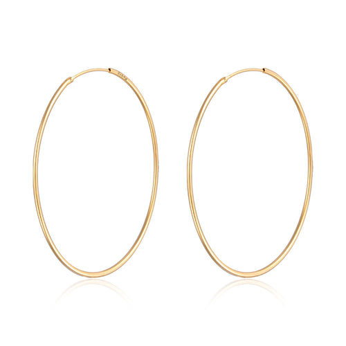 Gold - Elli | Creolen Filigran | 925er Sterling Silber Vergoldet