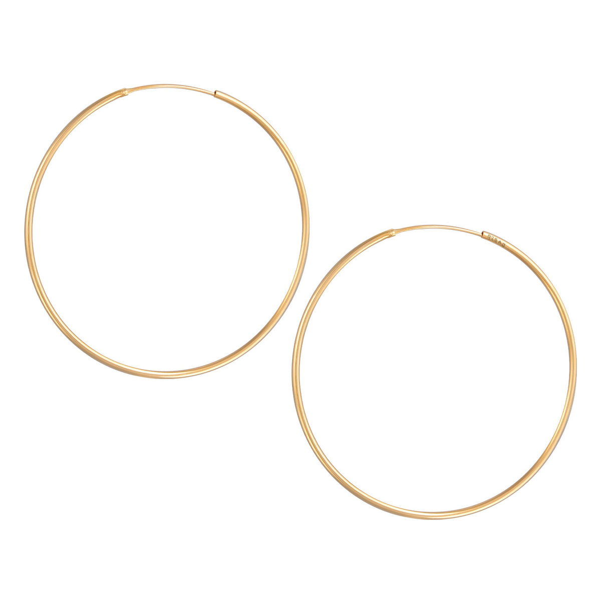 Gold - Elli | Creolen Filigran | 925er Sterling Silber Vergoldet