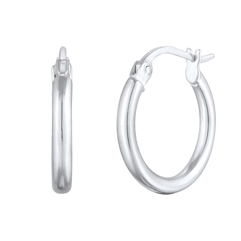 Silber - Elli | Creolen Hoops | 925er Sterling Silber