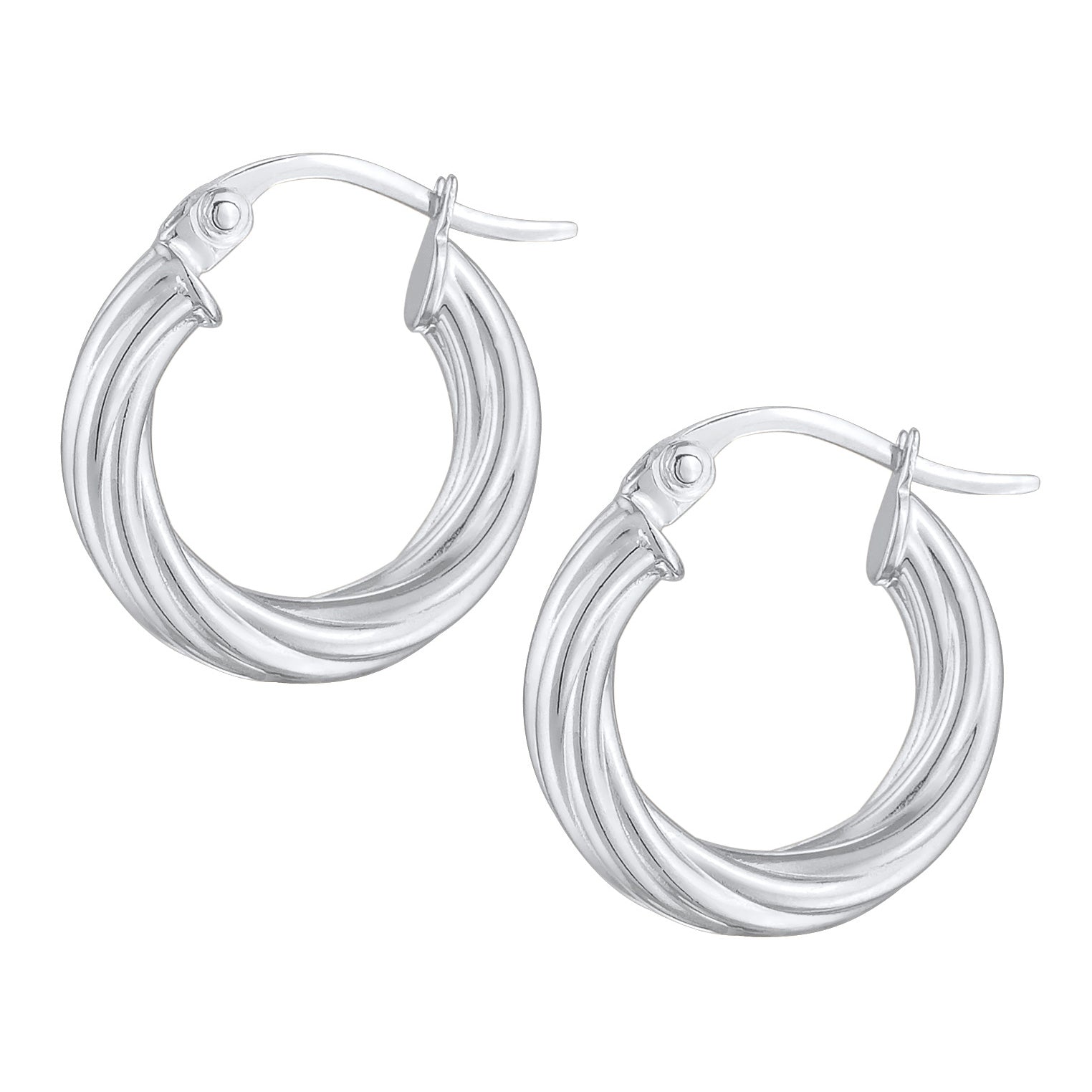 Silber - Elli | Creolen Chunky Twisted | 925er Sterling Silber