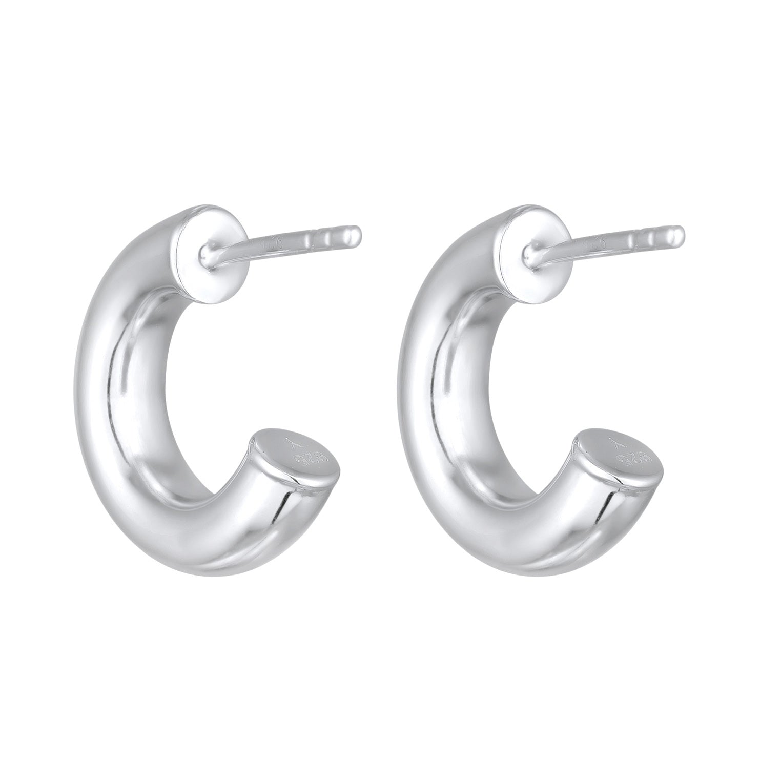 Silber - Elli | Creolen Stecker Mini | 925er Sterling Silber