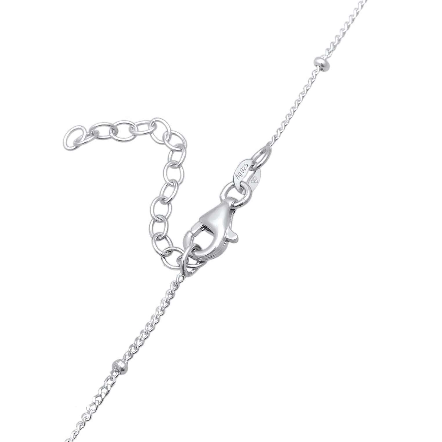 Silber - Elli | Choker Kreuz | Zirkonia (Weiß) | 925er Sterling Silber