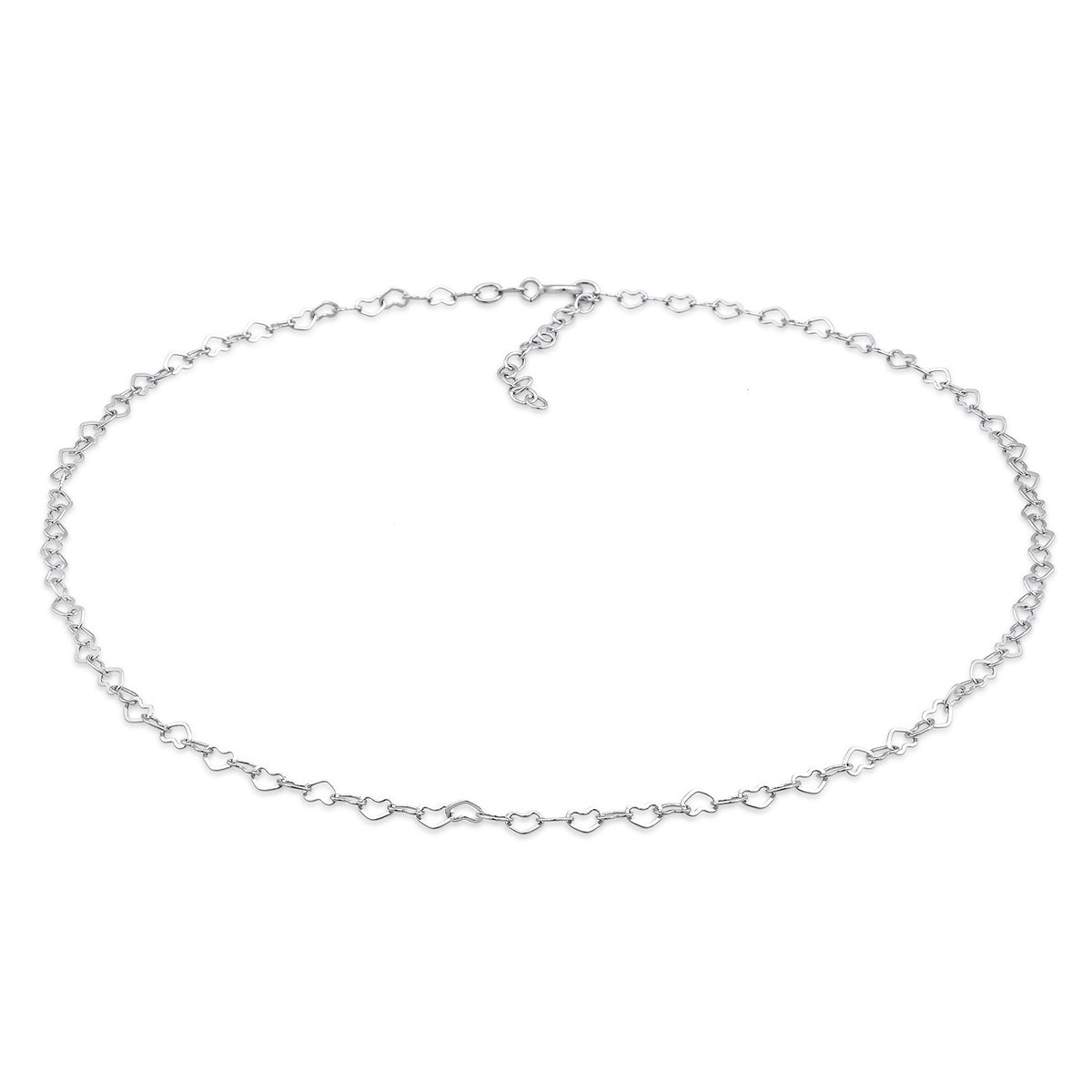 Silber - Elli | Glieder-Choker Herz | 925er Sterling Silber