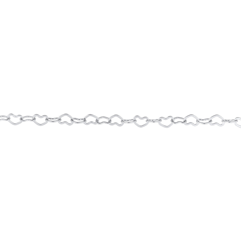 Silber - Elli | Glieder-Choker Herz | 925er Sterling Silber