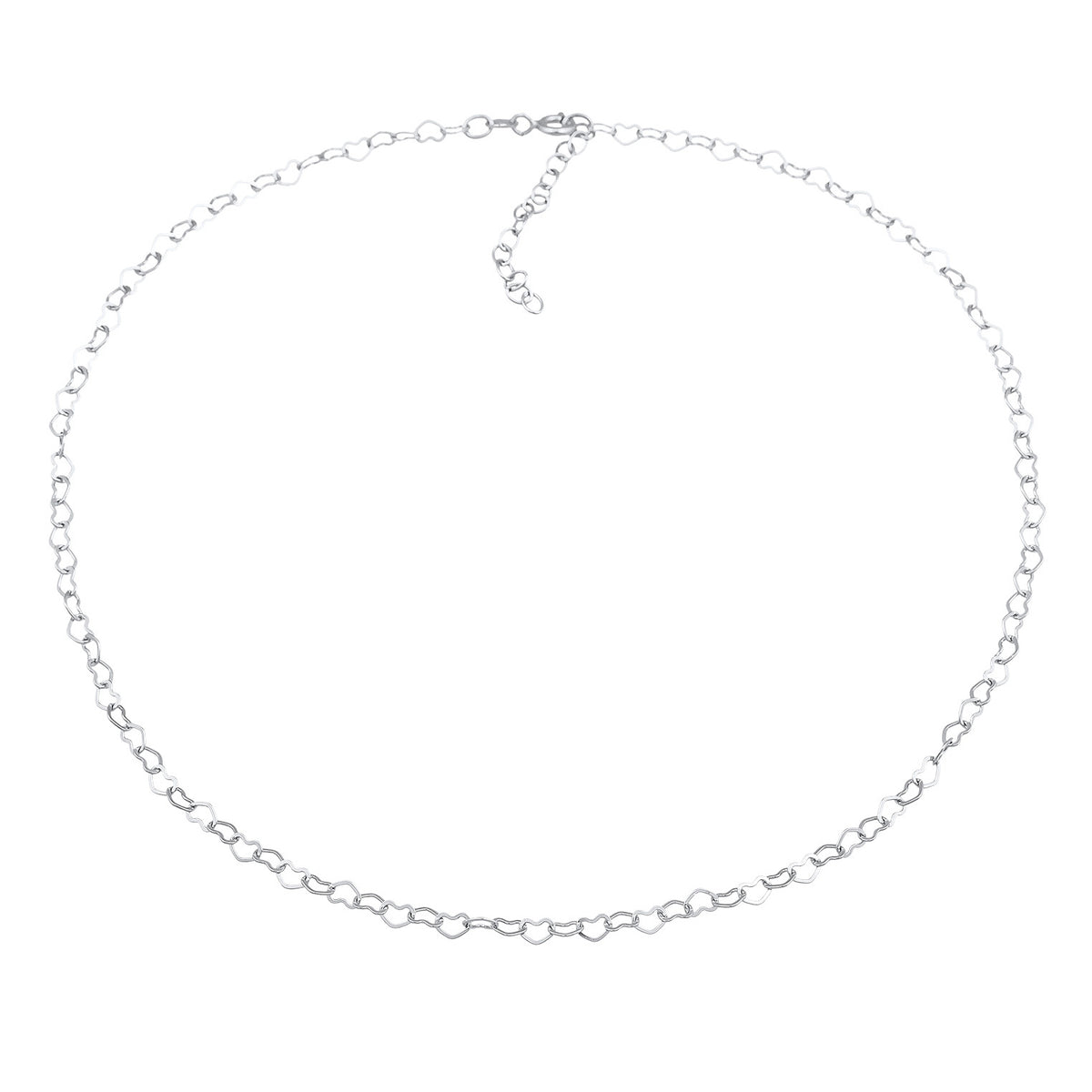 Silber - Elli | Glieder-Choker Herz | 925er Sterling Silber