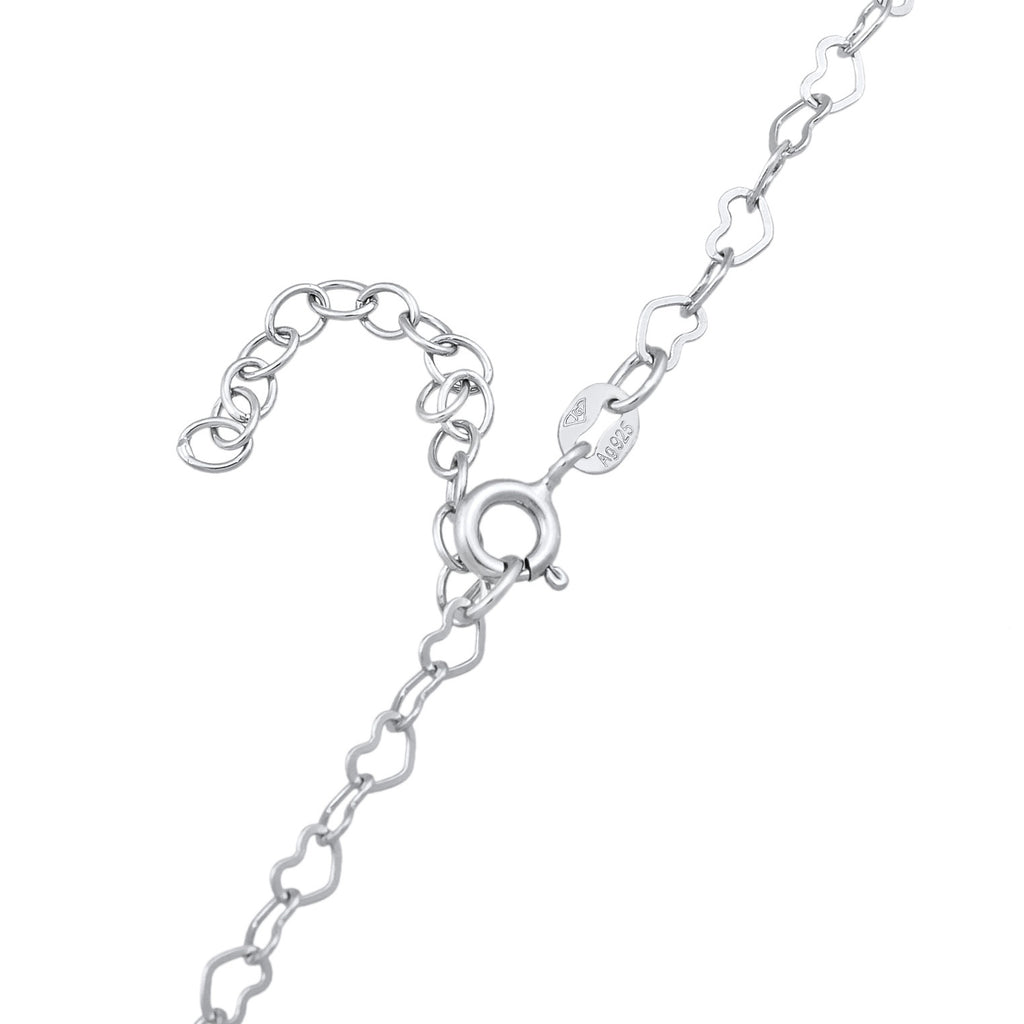 Silber - Elli | Glieder-Choker Herz | 925er Sterling Silber
