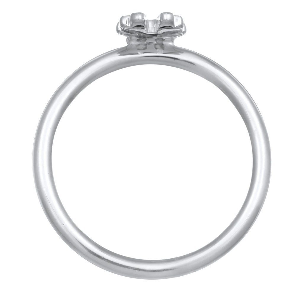 Silber - Elli | Ring Rentier | Mit Kristallen von Swarovski® (Rot) | 925er Sterling Silber