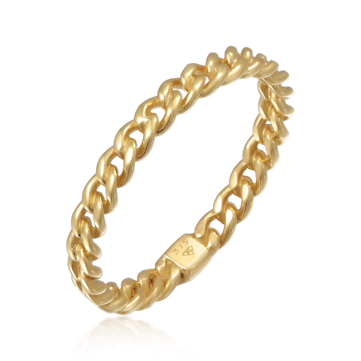 Gold - Elli PREMIUM | Bandring Glieder | 375er Gelbgold