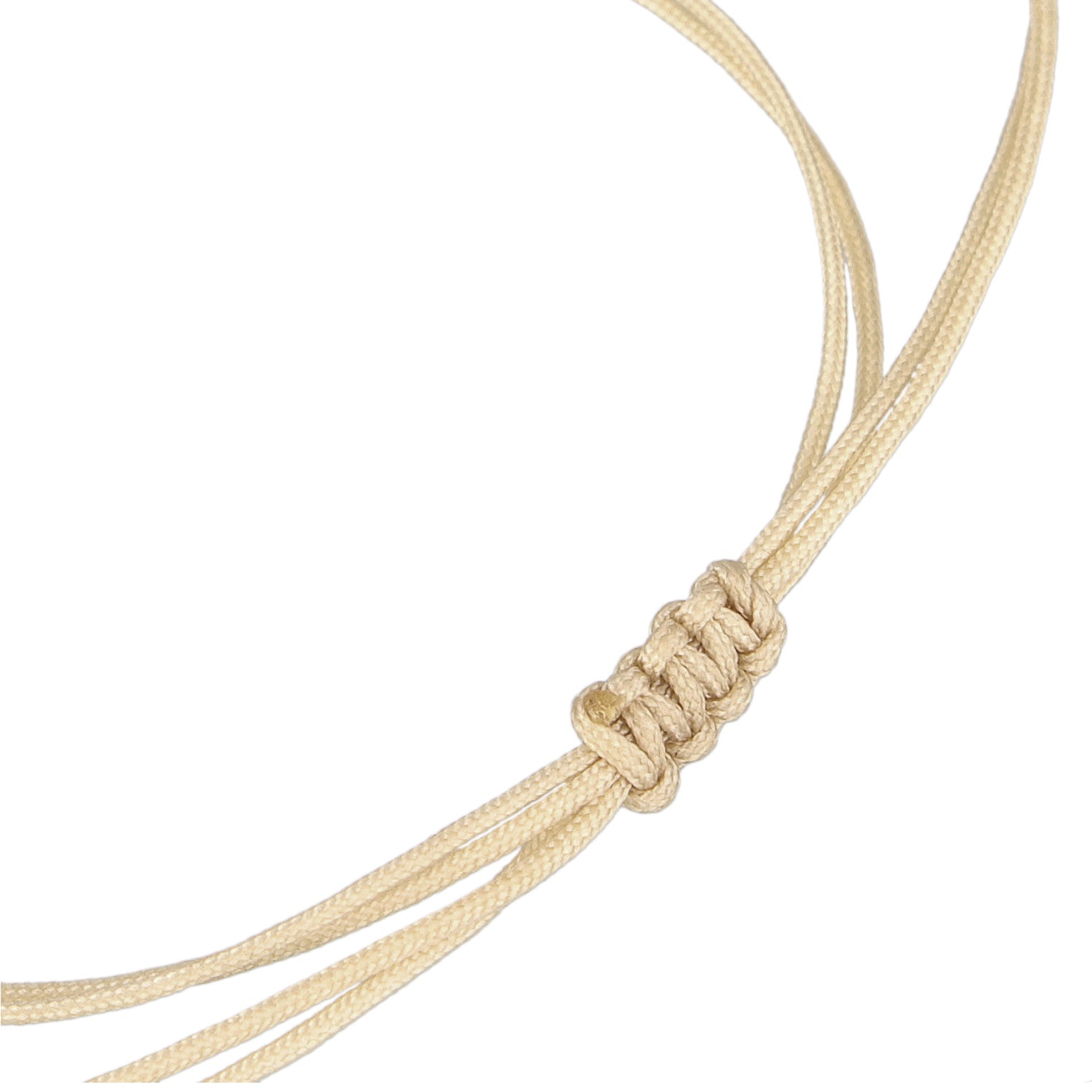 Gold - Elli | Armband Herz | Nylon | 925er Sterling Silber Vergoldet