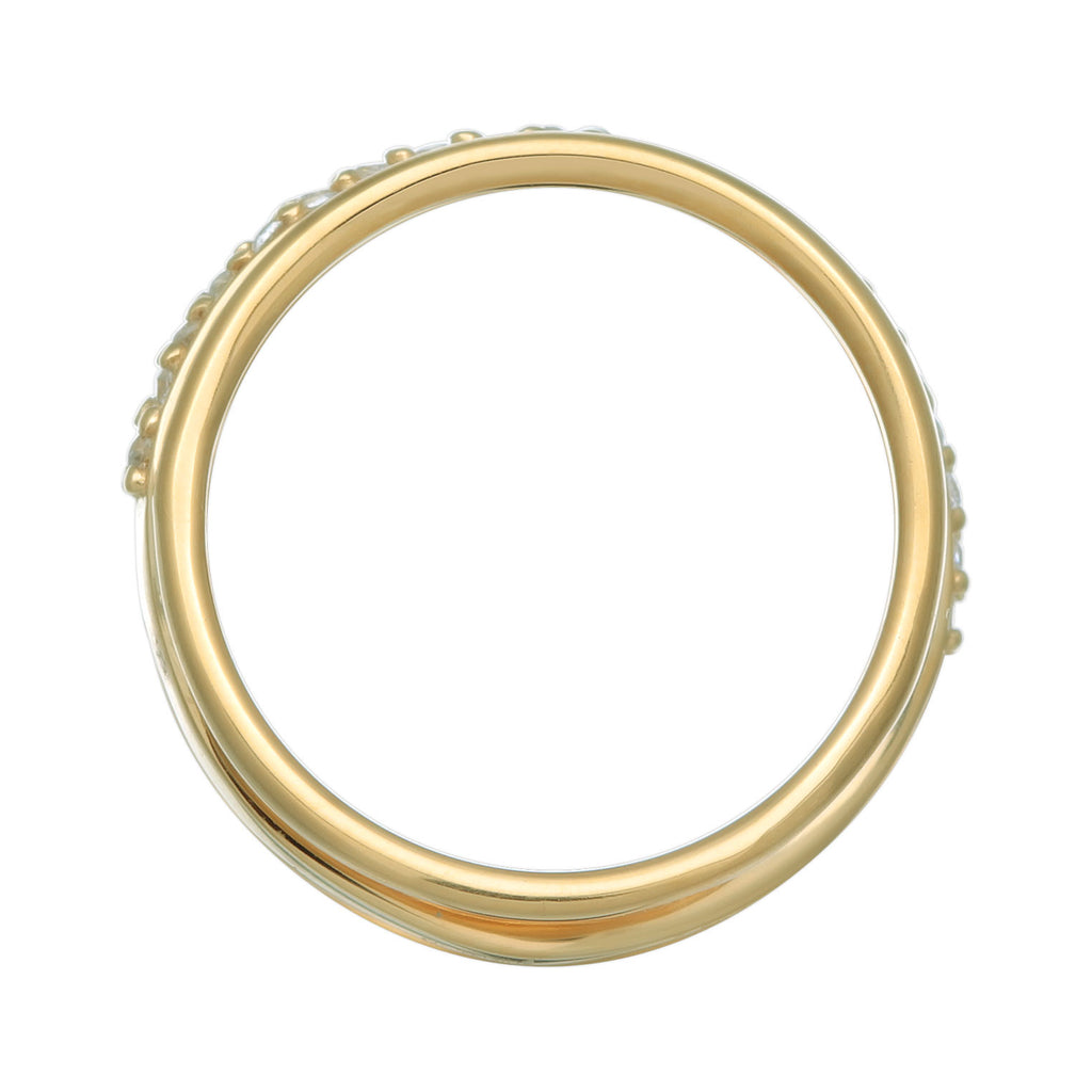 Gold - Elli | Wickelring | Zirkonia (Weiß) | 925er Sterling Silber Vergoldet