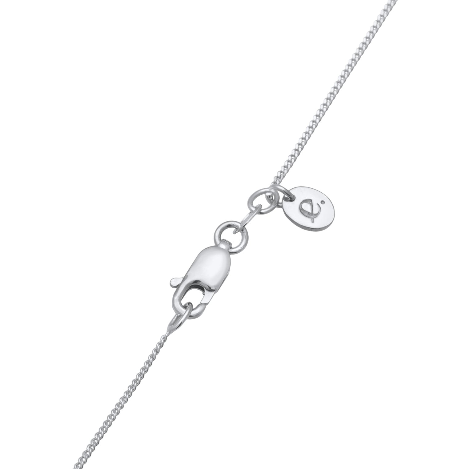 Silber - Elli PREMIUM | Halskette Solitär | Moissanit (Weiß) | 925er Sterling Silber