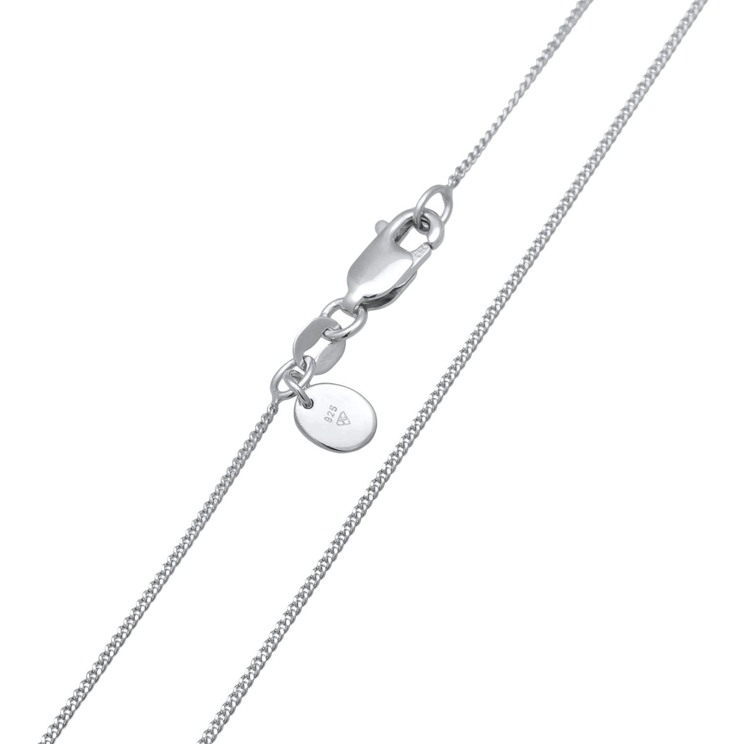 Silber - Elli PREMIUM | Halskette Solitär | Moissanit (Weiß) | 925er Sterling Silber