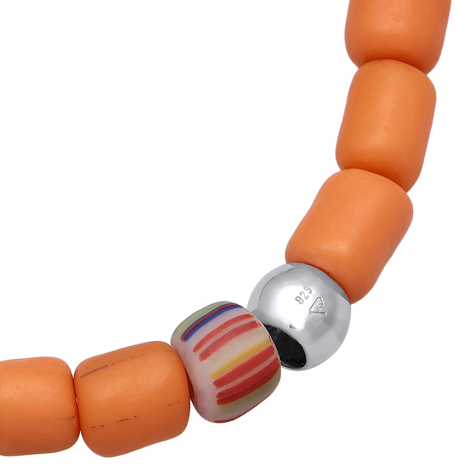 Orange - Elli | Armband Beads | 925er Sterling Silber