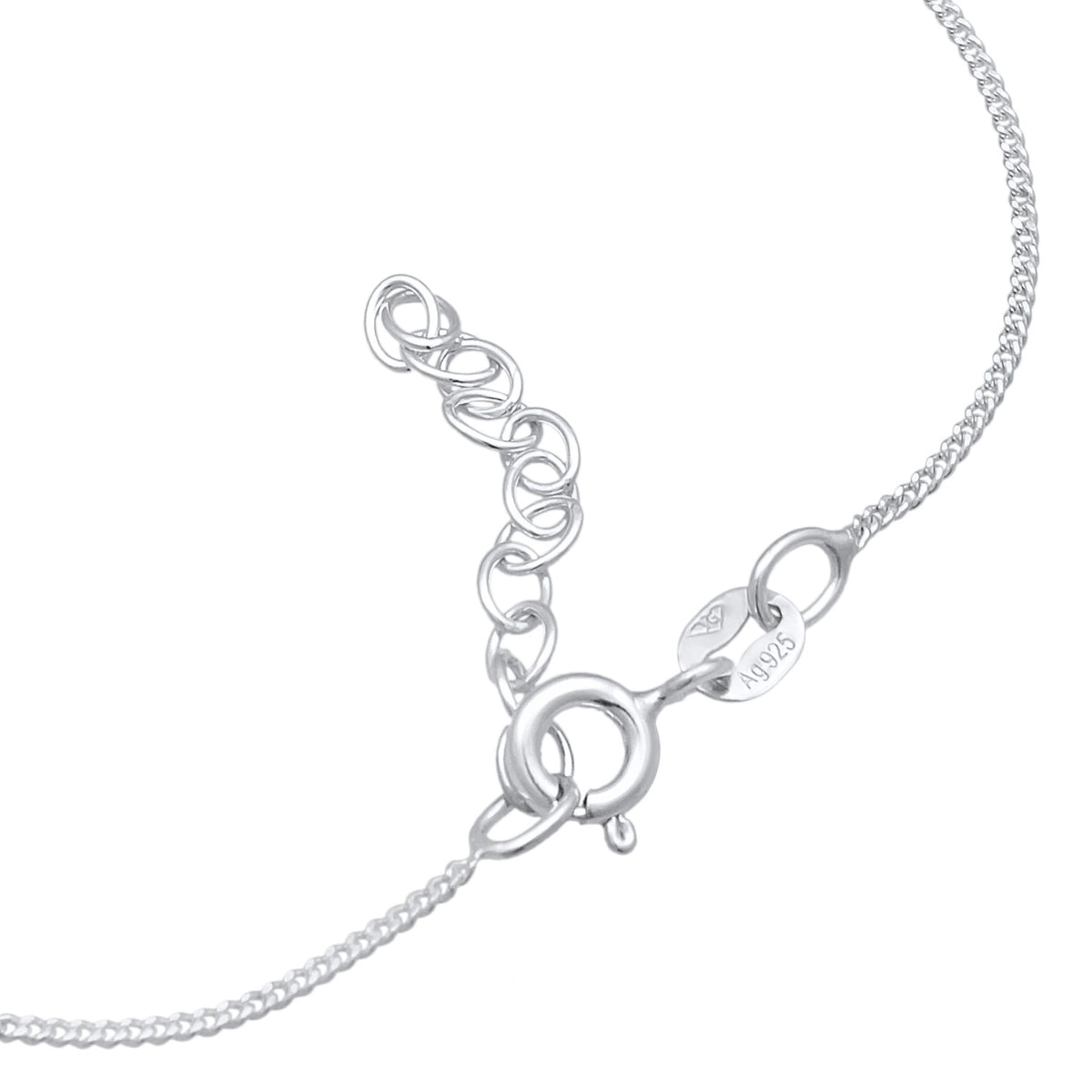 Silber - Elli | Armband Herz | Mit Kristallen von Swarovski® (Weiß) | 925er Sterling Silber