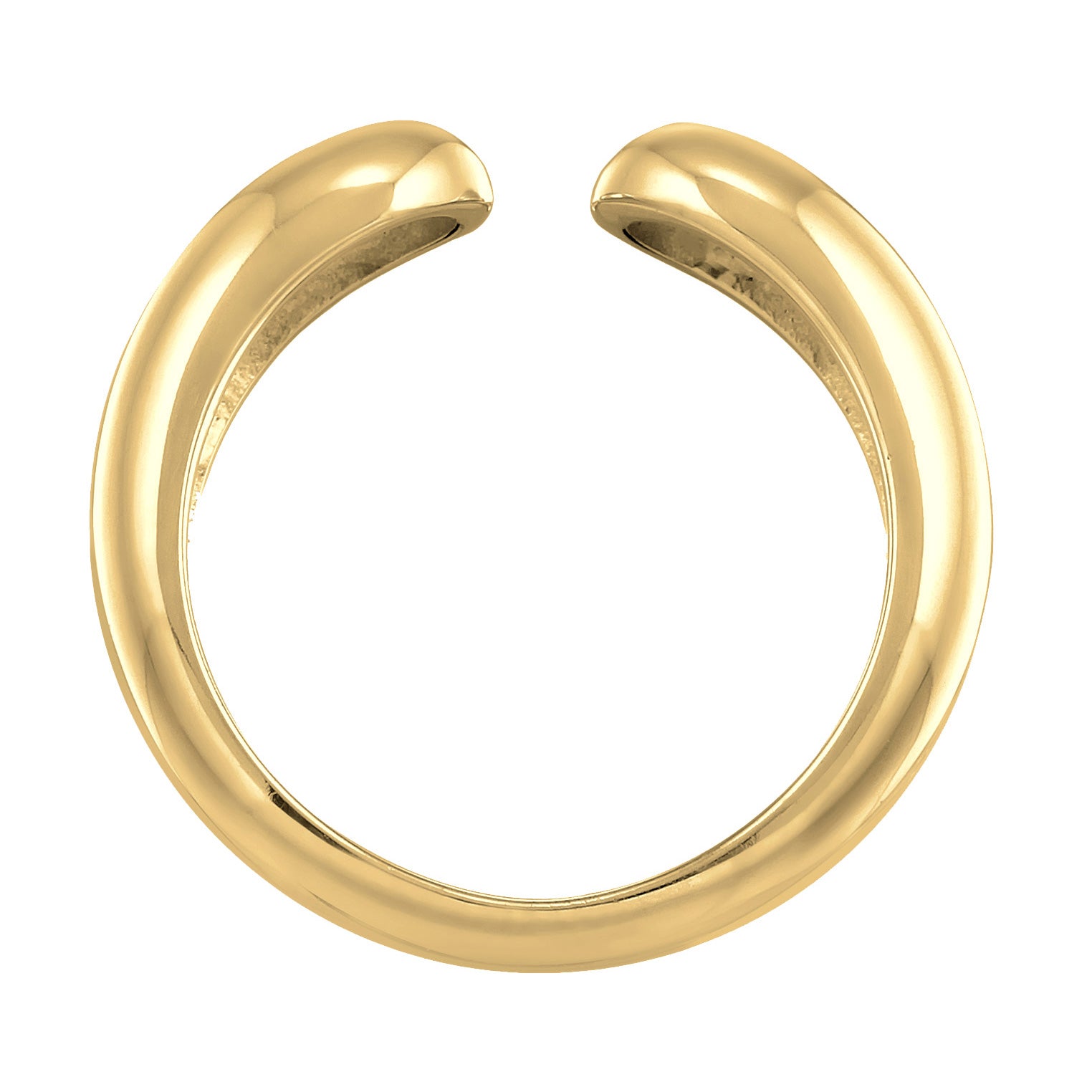 Gold - Elli | Bandring Offen | 925er Sterling Silber Vergoldet