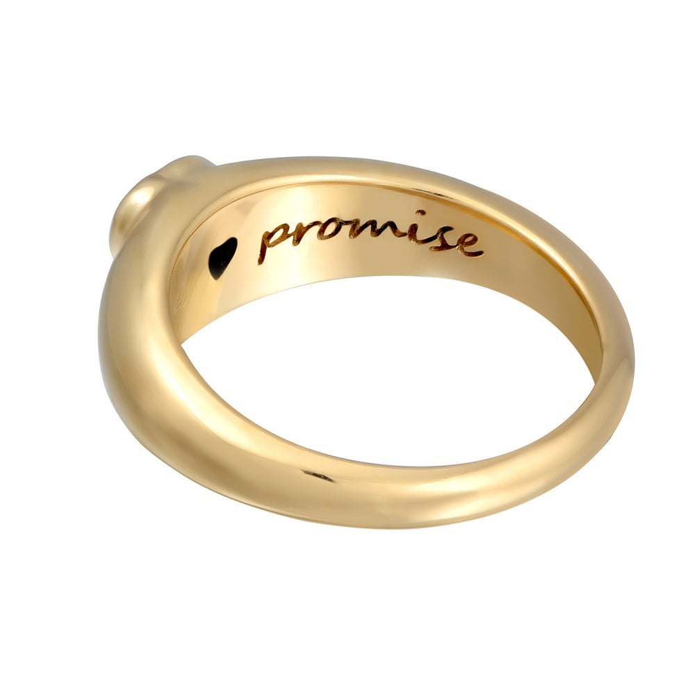 Band ring heart | Zirconia (Red)