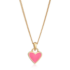 Necklace Heart Pendant | enamel