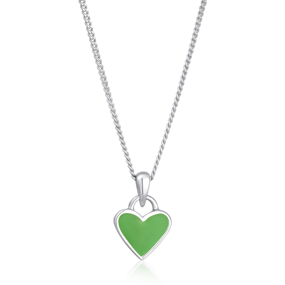 Necklace Heart Pendant | enamel