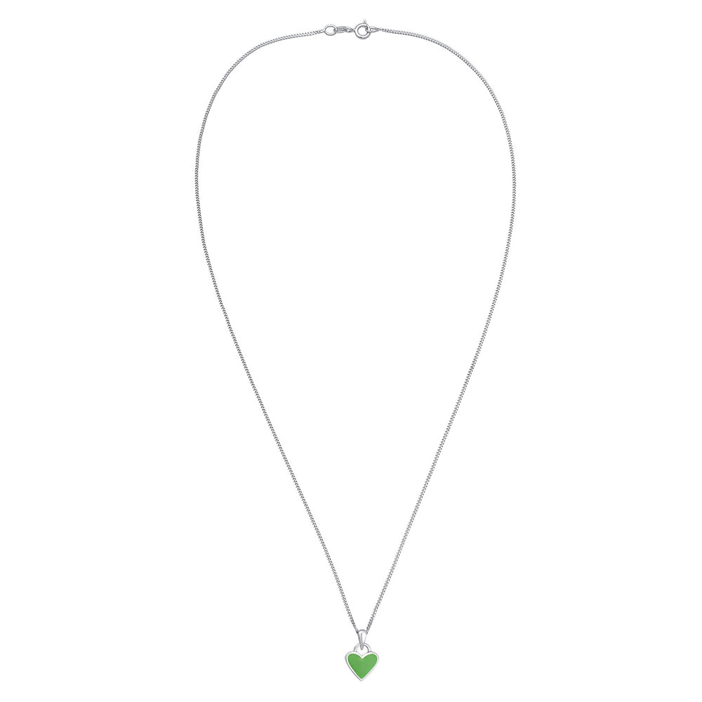 Necklace Heart Pendant | enamel