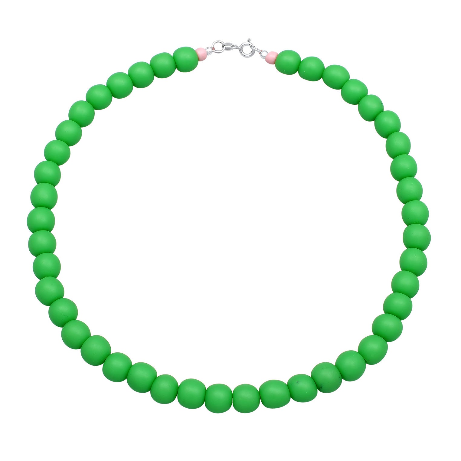 Grün - Elli | Armband Beads | Harzperlen (Grün) | 925er Sterling Silber
