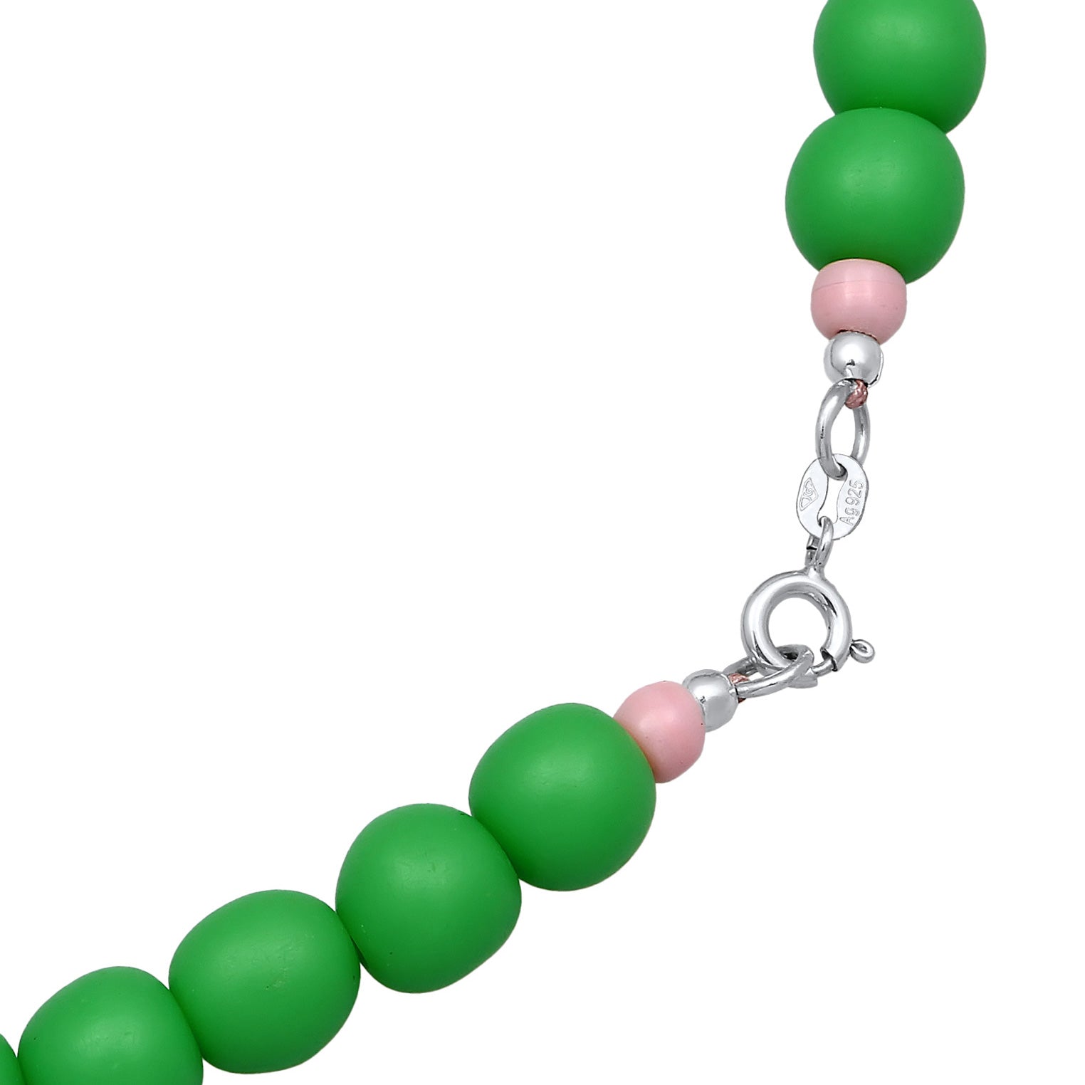 Grün - Elli | Armband Beads | Harzperlen (Grün) | 925er Sterling Silber