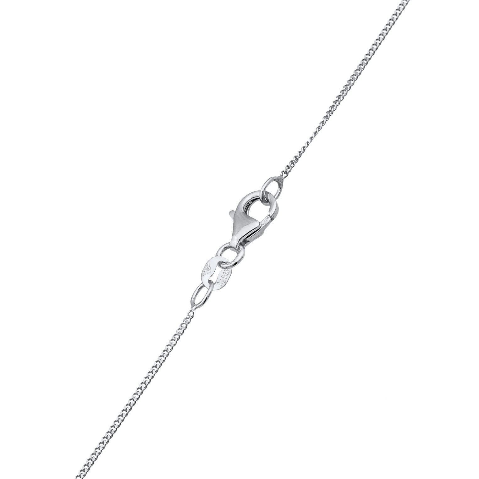 Silber - Elli | Halskette Spirale | Mit Kristallen von Swarovski® (Weiß) | 925er Sterling Silber