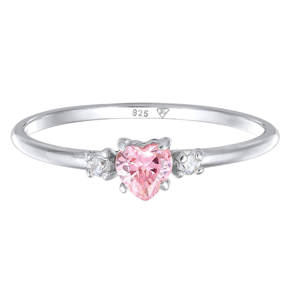 Verlobungsring Herz | Zirkonia (Weiß)