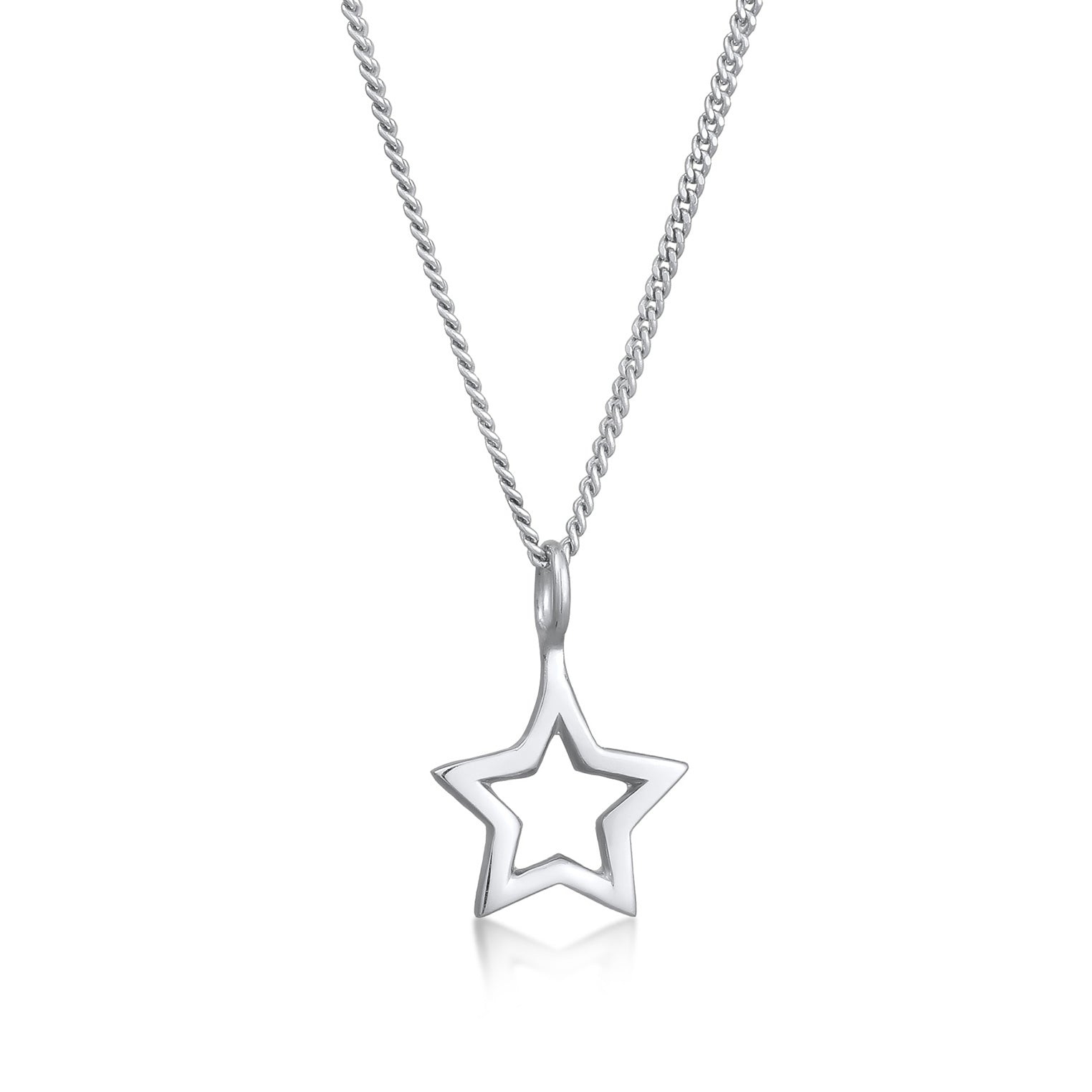 Silber - Elli | Halskette Stern Astro | 925er Sterling Silber