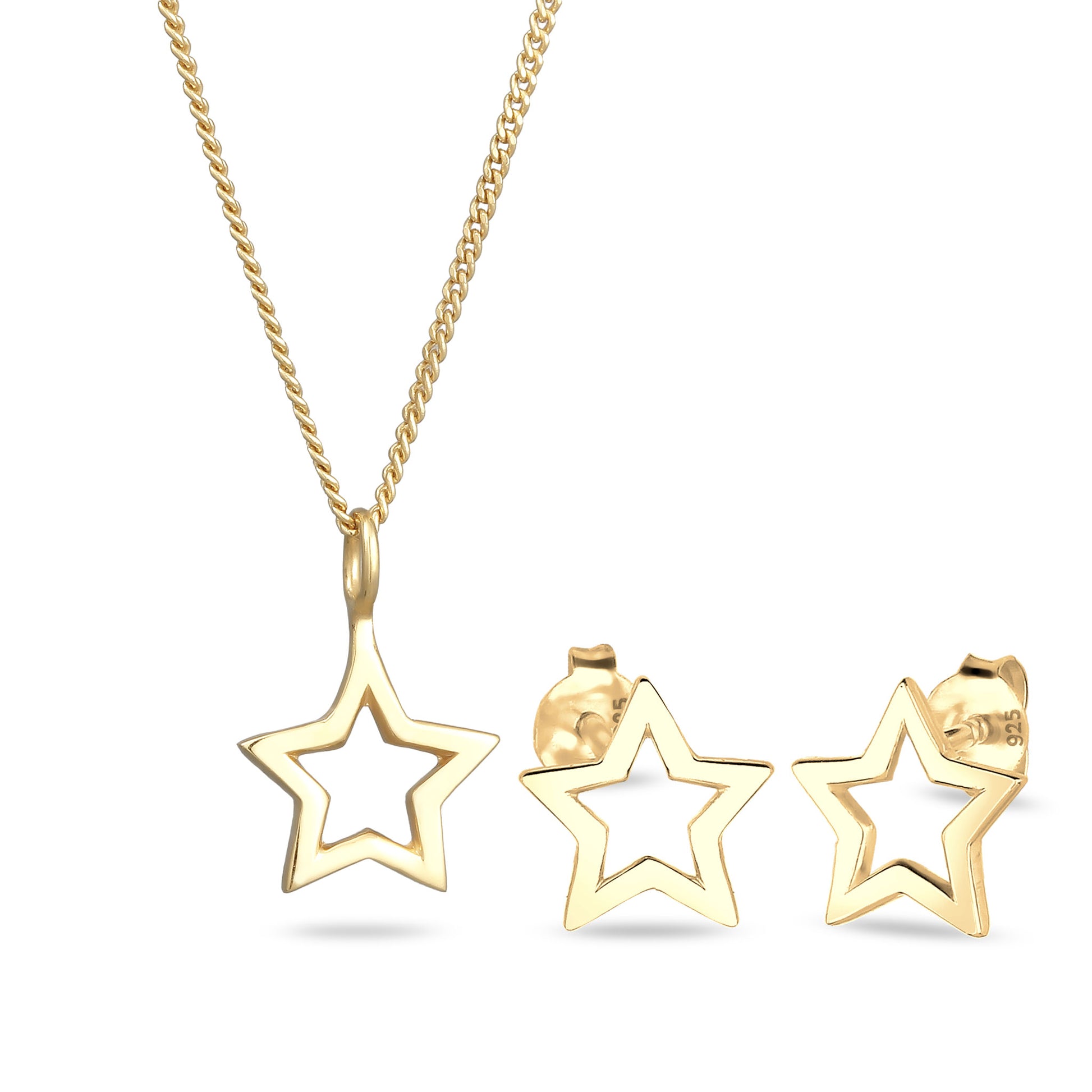 Starline Halskette & Ohrstecker Schmuck Set