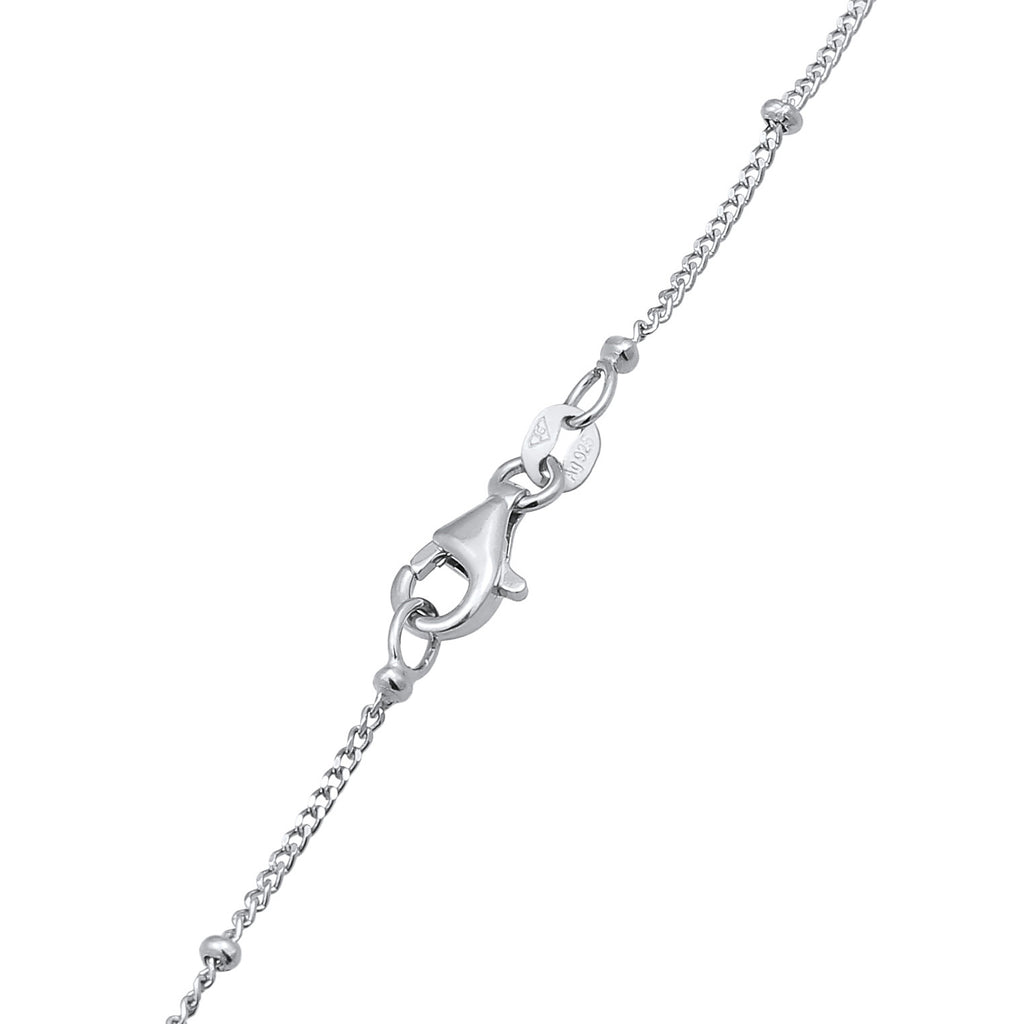 Silber - Elli | Kugel-Halskette Kreis | 925er Sterling Silber