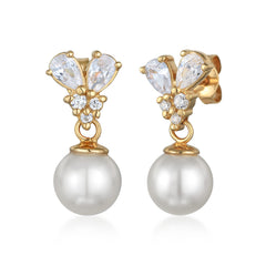 Earrings Elegant | Zirconia (White)