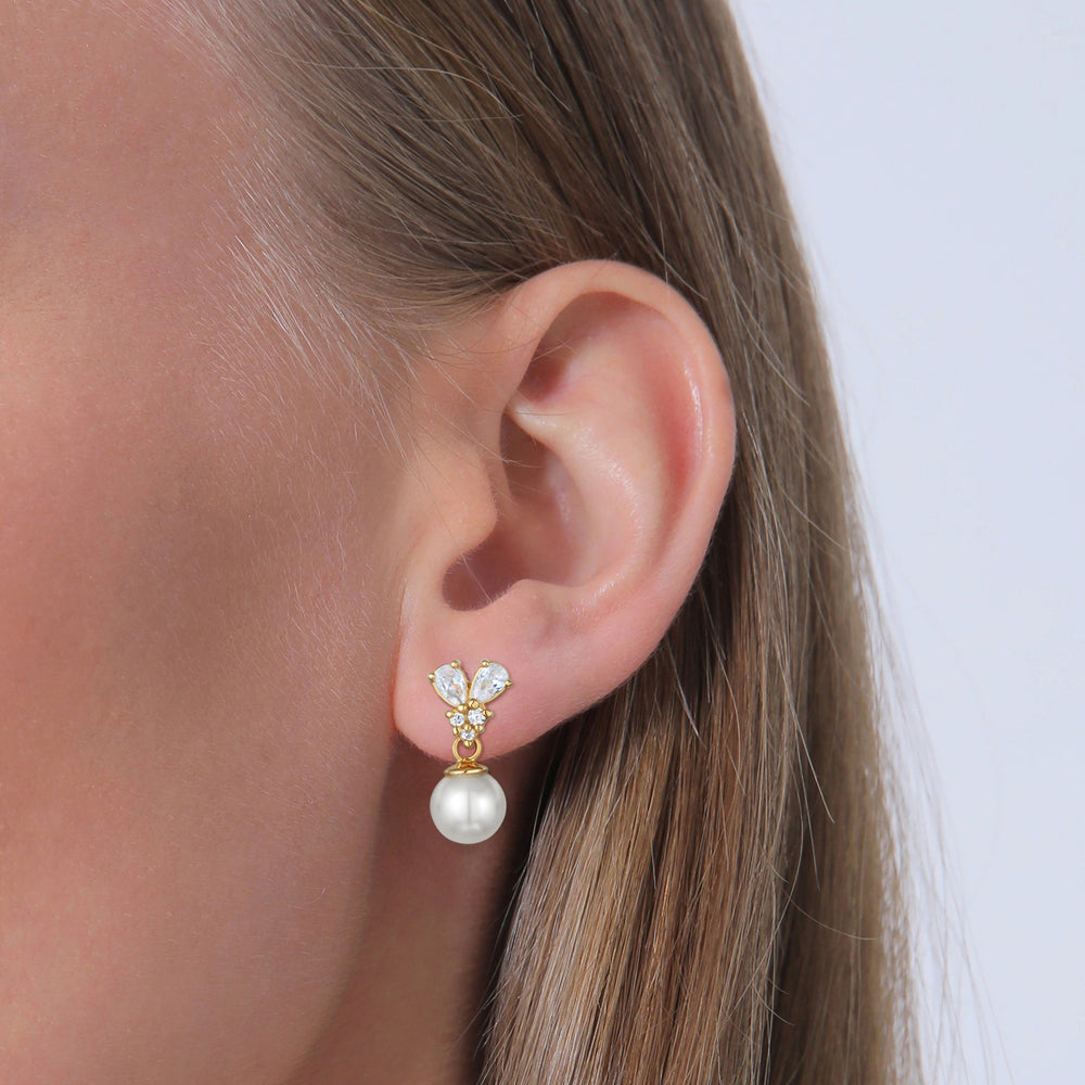 Earrings Elegant | Zirconia (White)