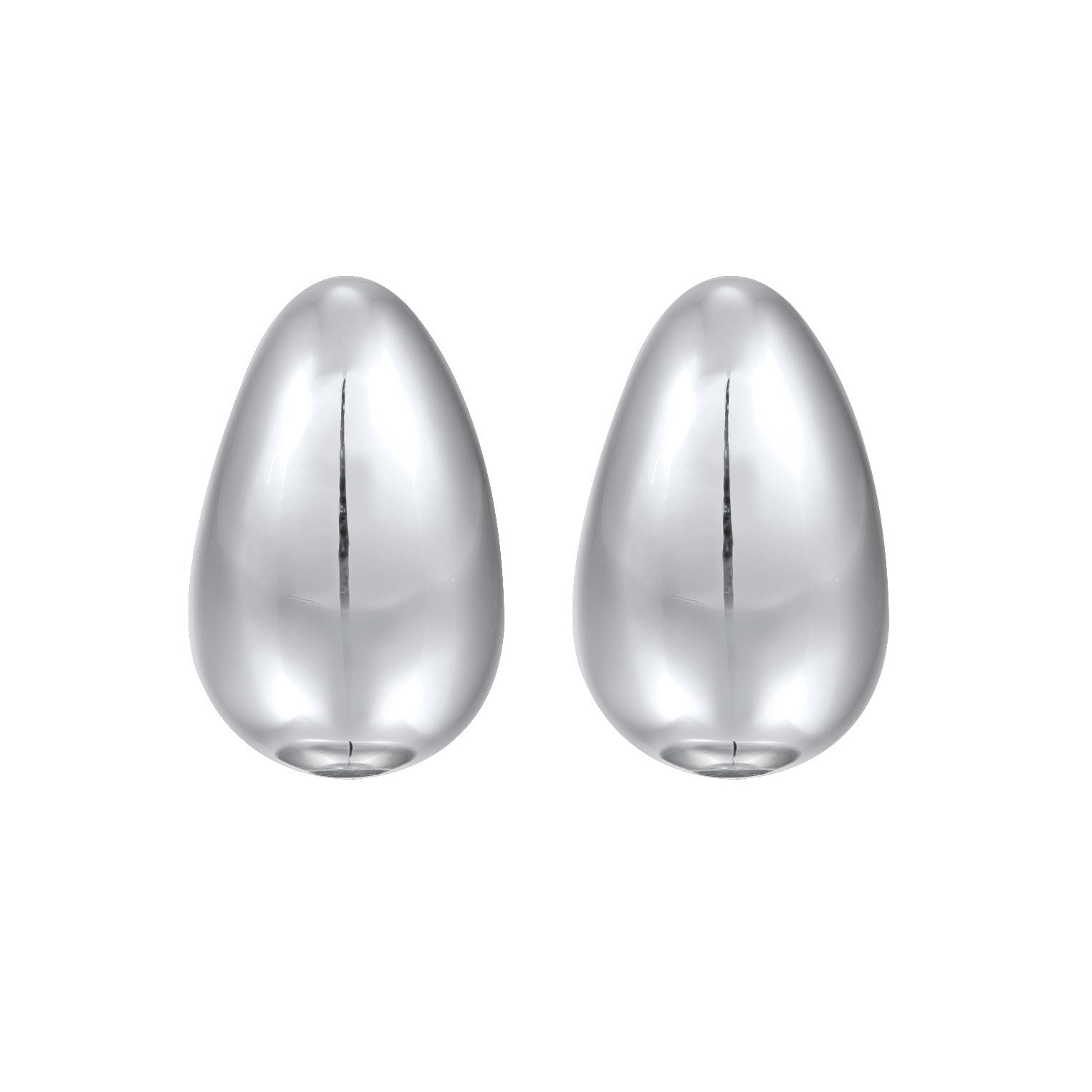 Silber - Elli PREMIUM | Ohrstecker Chunky Drop | 925er Sterling Silber