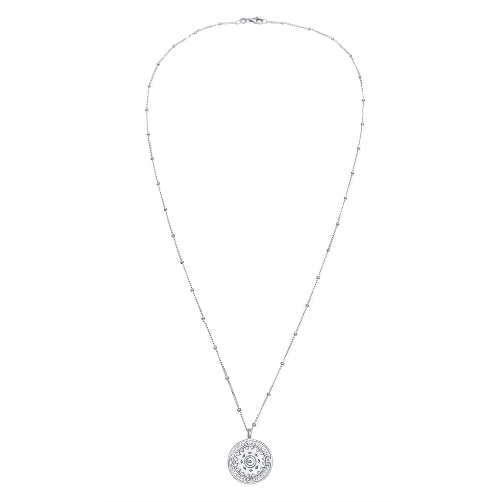 Silber - Elli | Kugel-Halskette Münze | 925er Sterling Silber