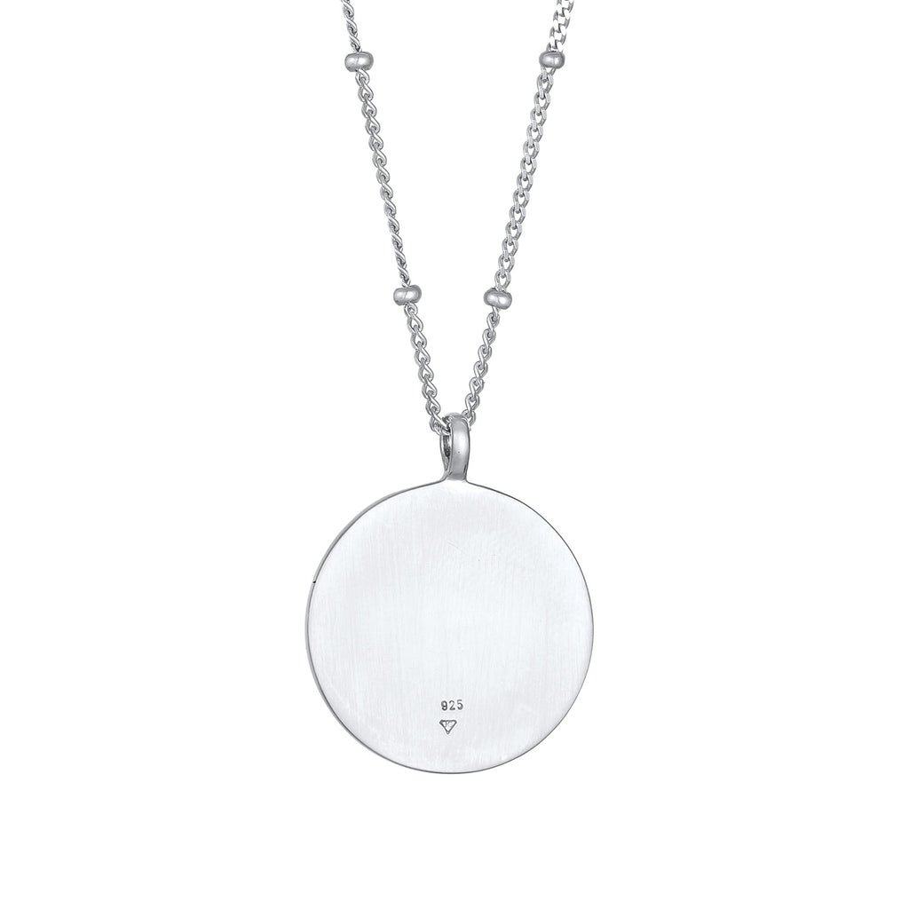 Silber - Elli | Kugel-Halskette Münze | 925er Sterling Silber