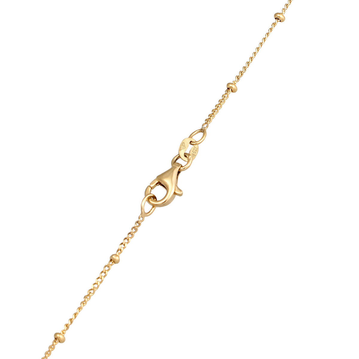 Gold - Elli | Kugel-Halskette Münze | 925er Sterling Silber Vergoldet