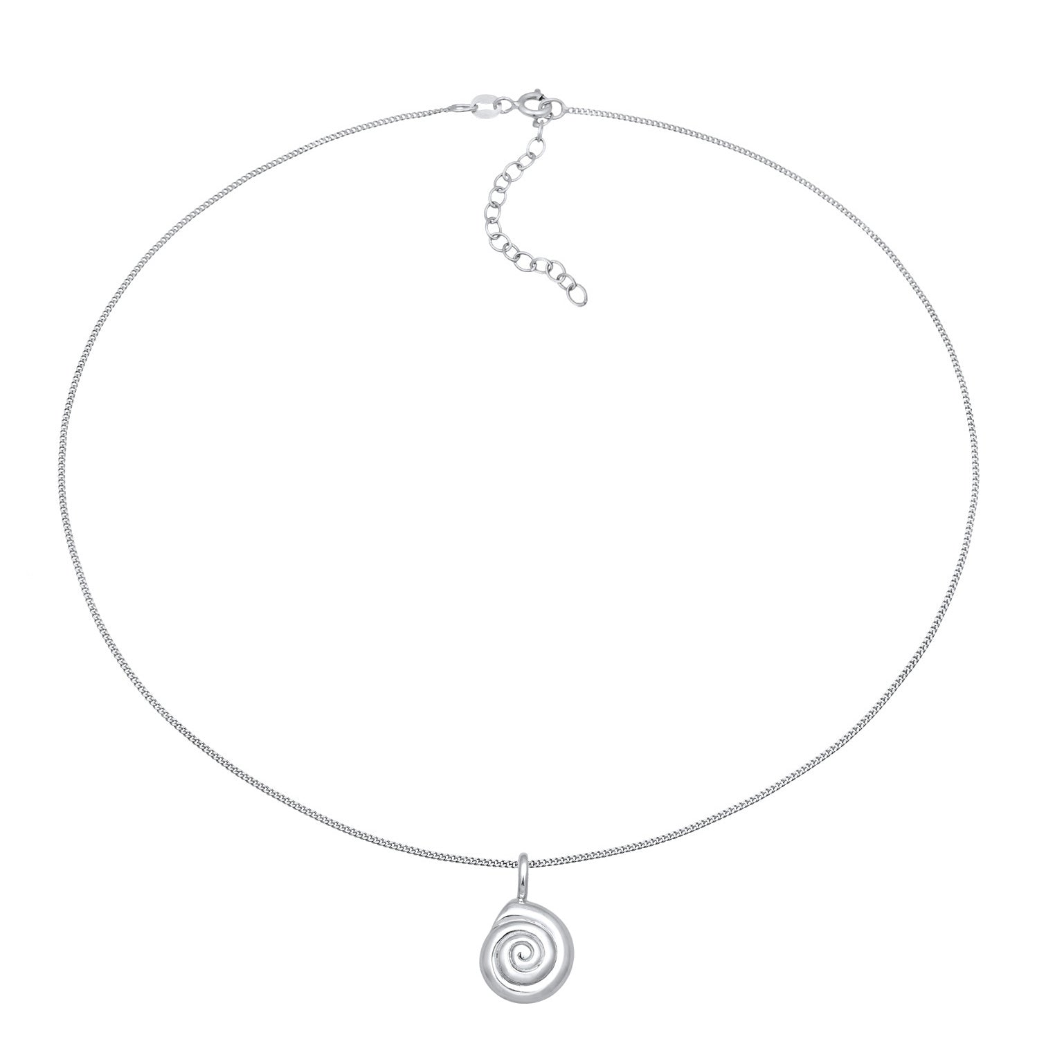 Silber - Elli | Choker Muschel Anhänger | 925er Sterling Silber