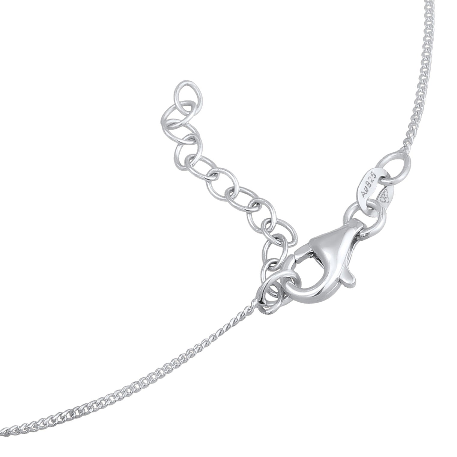 Blau - Elli | Fußkettchen | Kristall (Blau) | 925er Sterling Silber