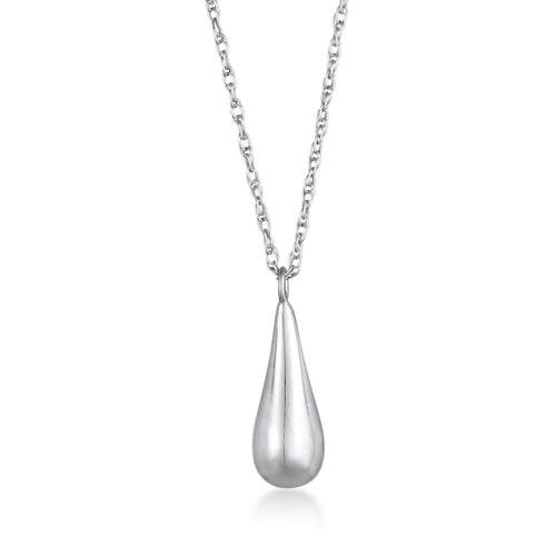 Silber - Elli | Halskette Drop Anhänger | 925er Sterling Silber