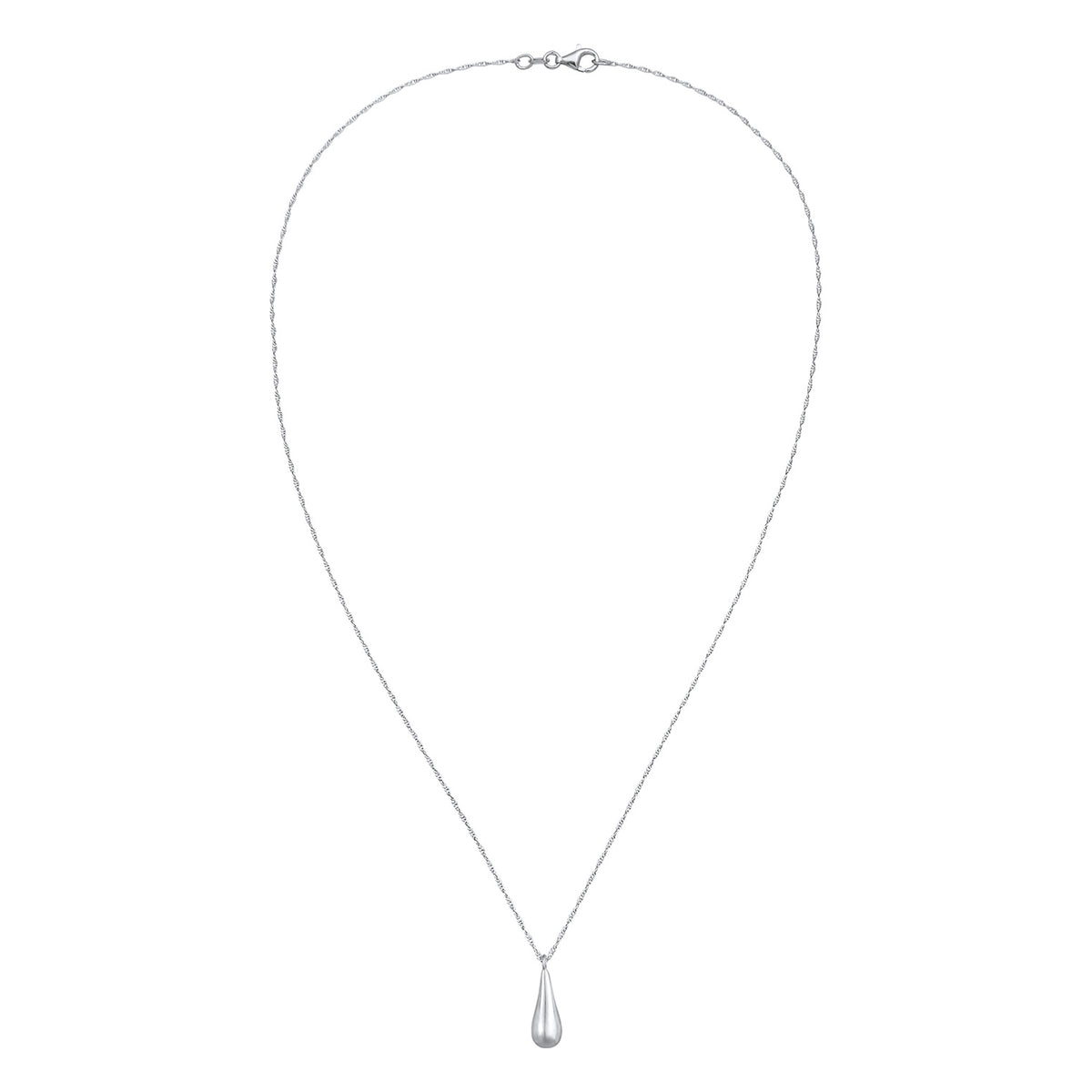 Silber - Elli | Halskette Drop Anhänger | 925er Sterling Silber