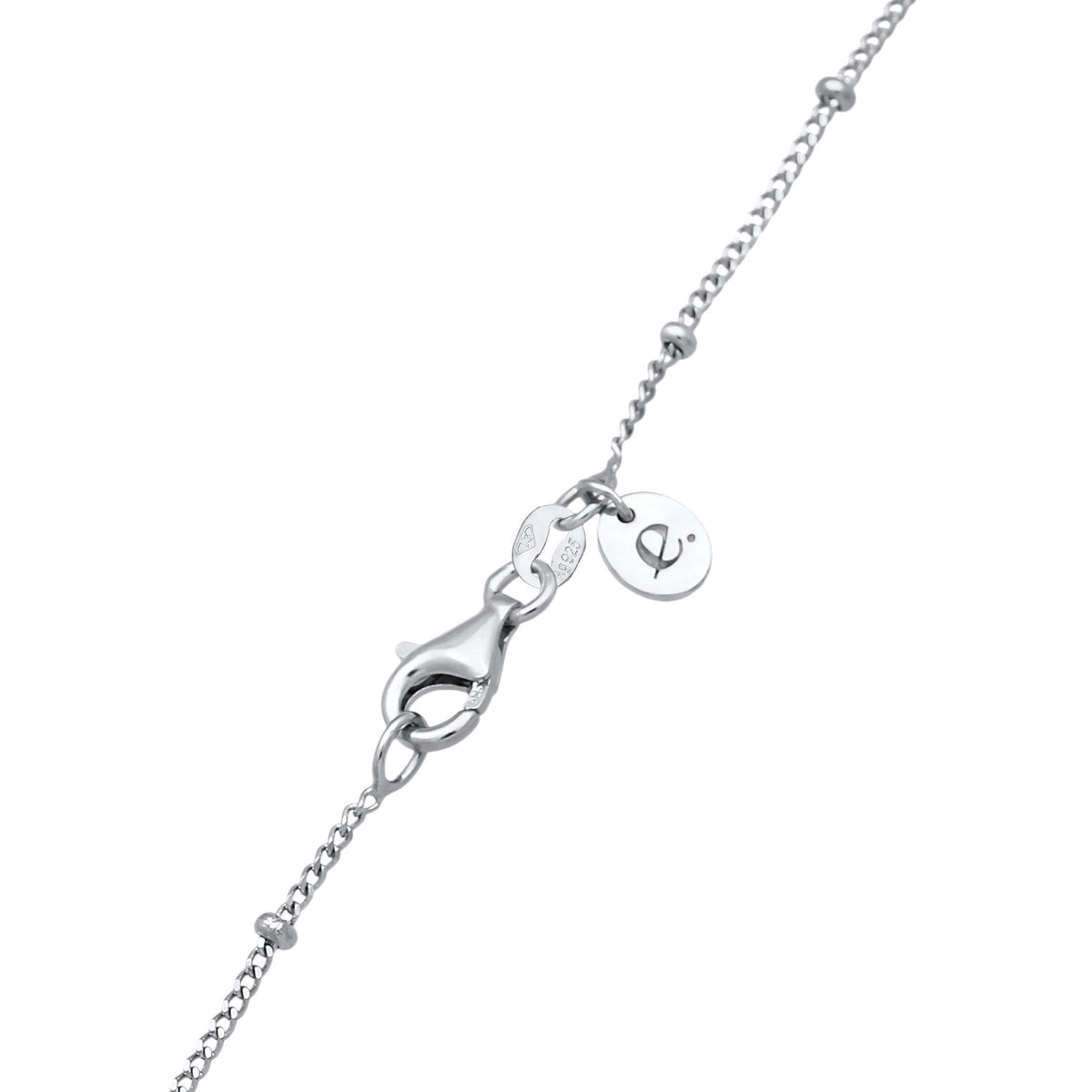 Silber - Elli PREMIUM | Kugel-Halskette Perlen Anhänger | Süßwasserzuchtperle | 925er Sterling Silber