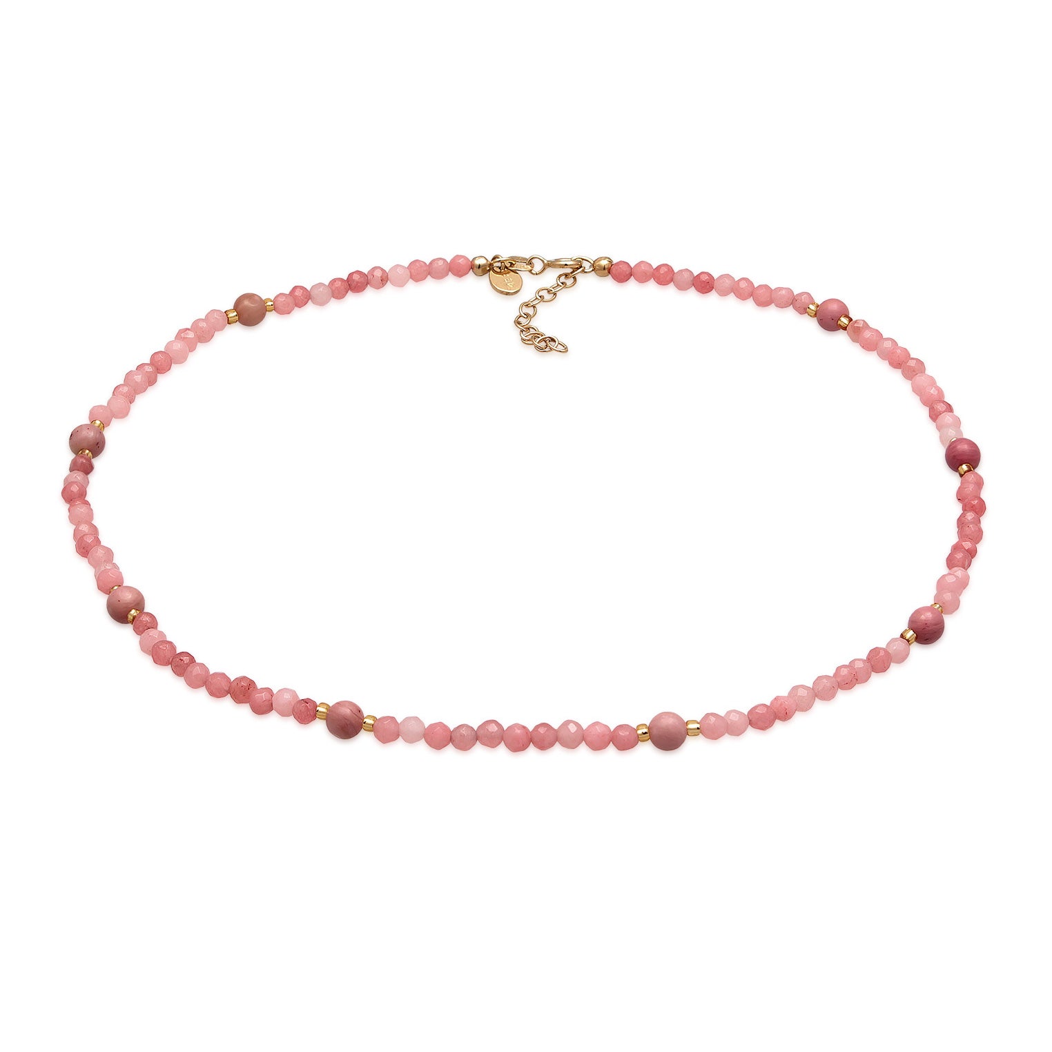 Pink - Elli PREMIUM | Armband Beads | Achat | 925er Sterling Silber Vergoldet