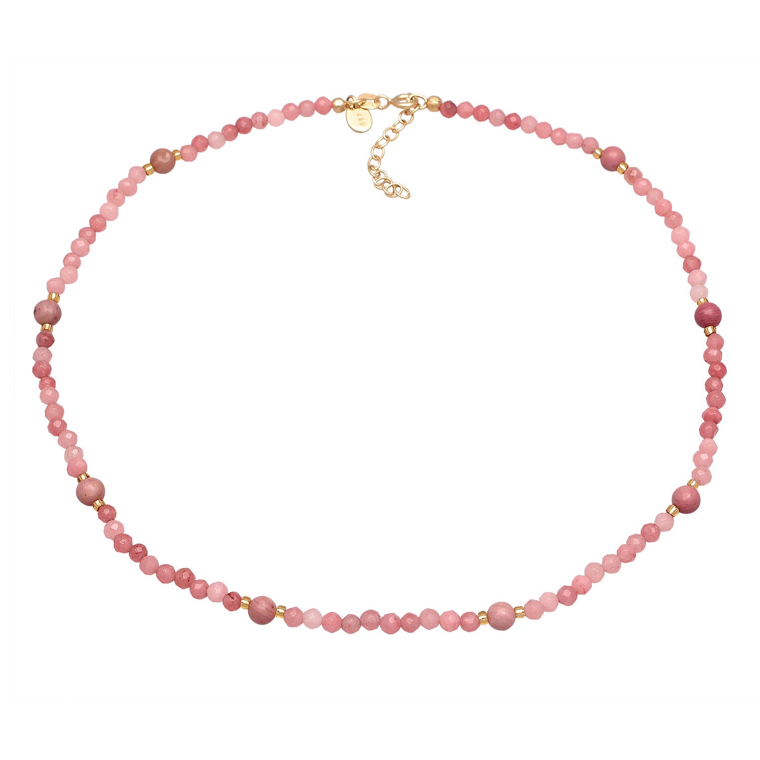 Pink - Elli PREMIUM | Armband Beads | Achat | 925er Sterling Silber Vergoldet