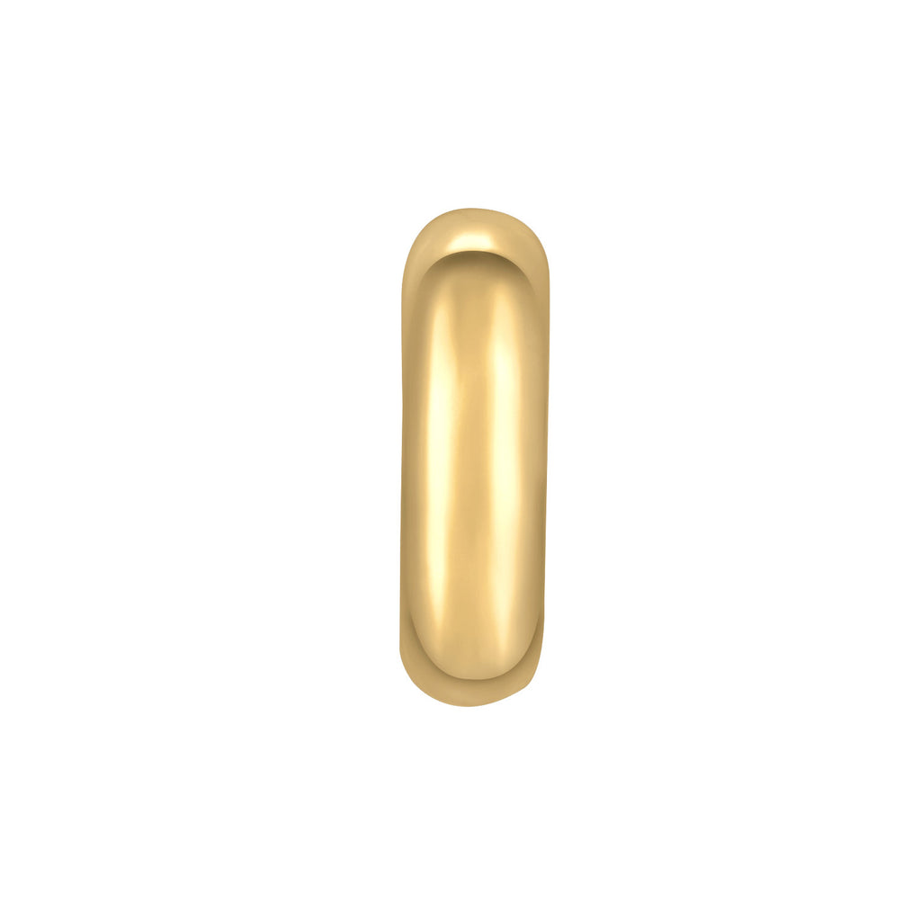 Gold - Elli | Earcuff Chunky | 925er Sterling Silber Vergoldet